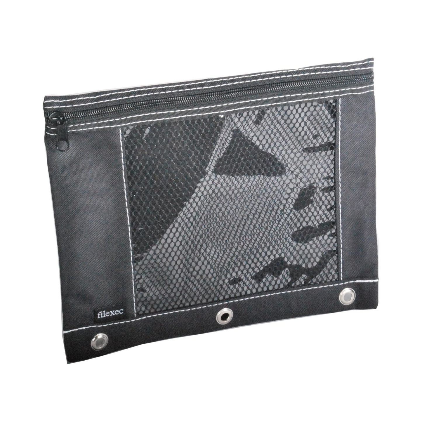 Pencil Pouch w/ See Thru Mesh Window - Assorted Colors