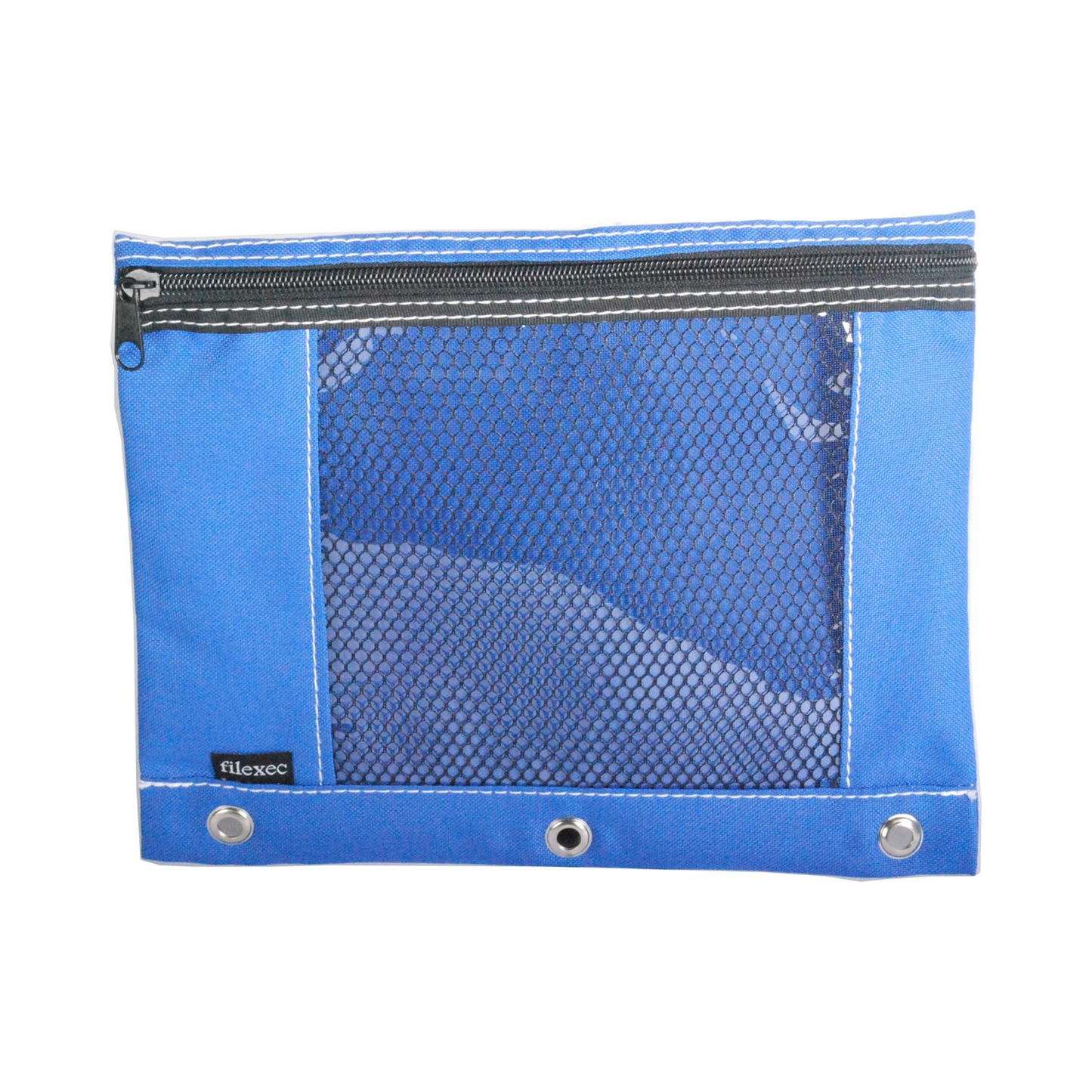 Pencil Pouch w/ See Thru Mesh Window - Assorted Colors