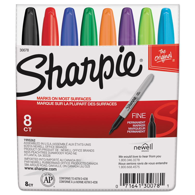 Sharpie Fine Marker 8pk