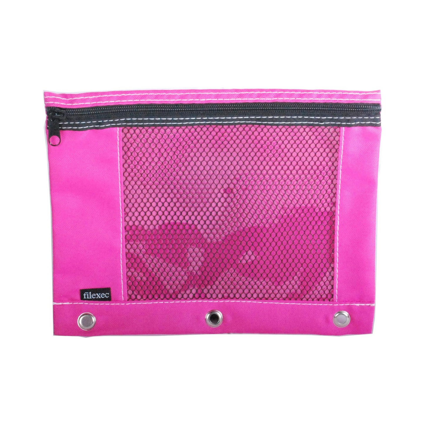 Pencil Pouch w/ See Thru Mesh Window - Assorted Colors