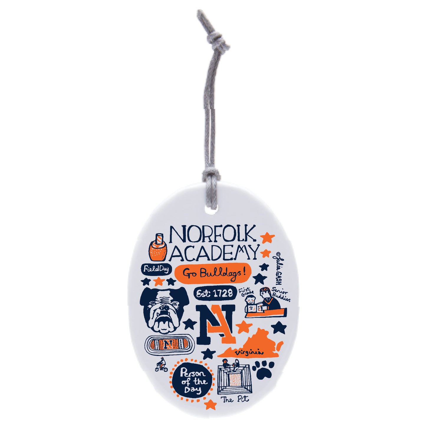 Julia Gash Ceramic Ornament