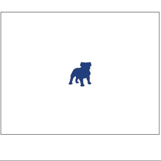 Bulldog Motif Notecards