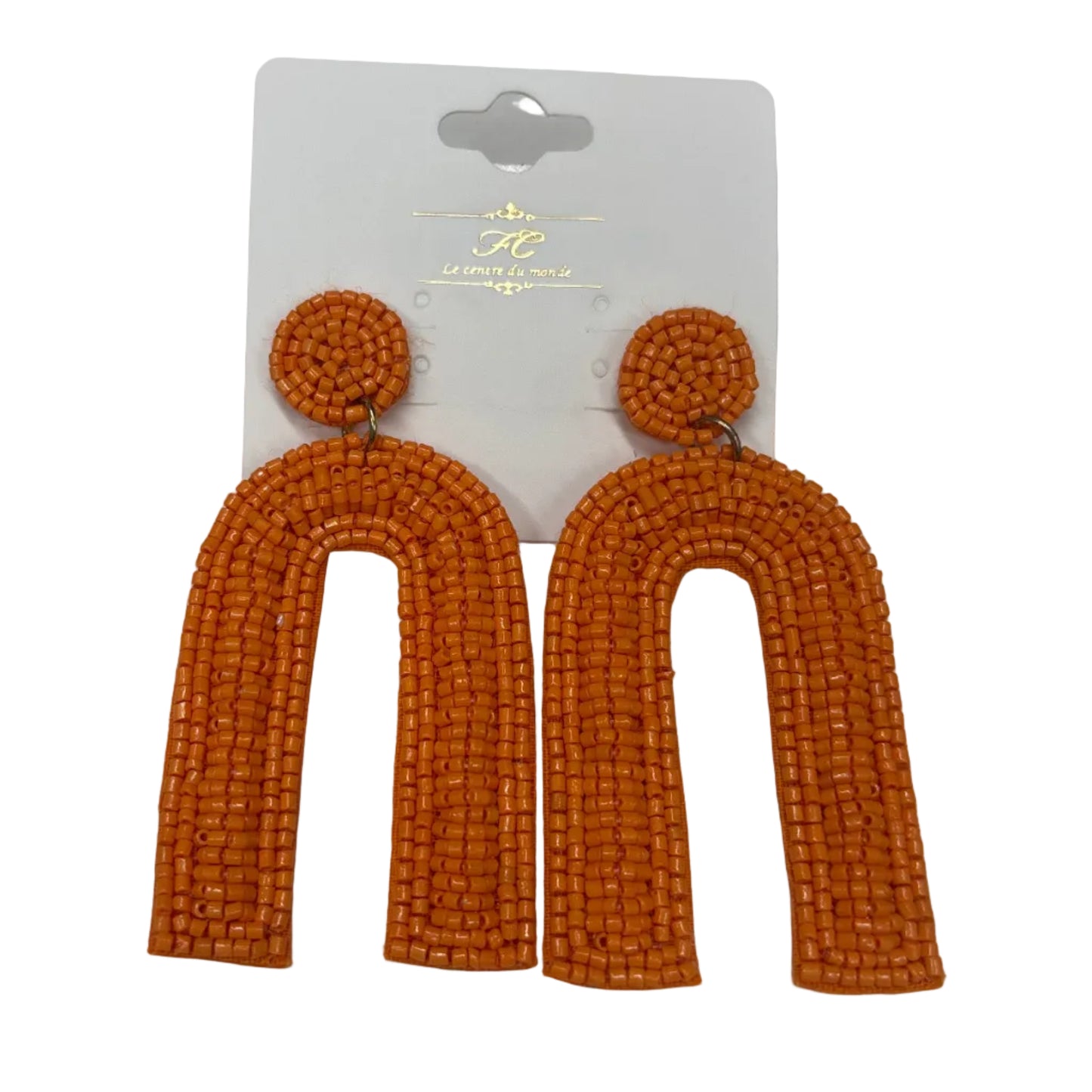 Bead Arch Dangle Earrings