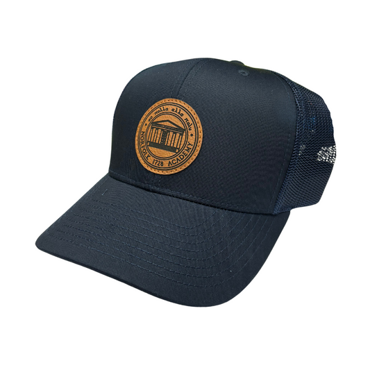 Trucker Hat with Leather Patch by Richardson