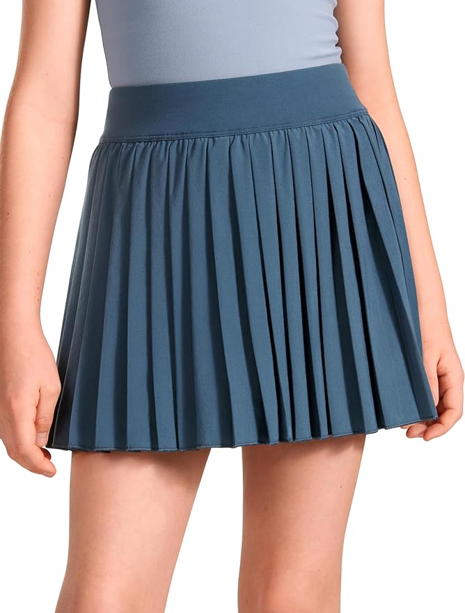 Youth Girls Pleated Tennis Skirt - Orange - SALE