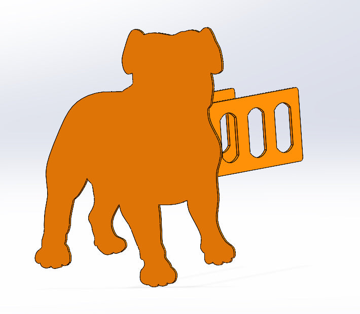 Metal Bulldog Hitch Cover