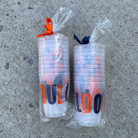 BULLDOGS Grab & Go Party Cups