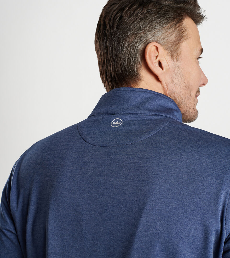 Perth Mélange Performance Quarter-Zip by Peter Millar (custom logo available)