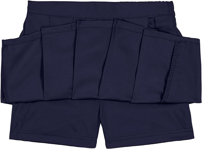 Youth Pleated Twill Navy Scooter - SALE