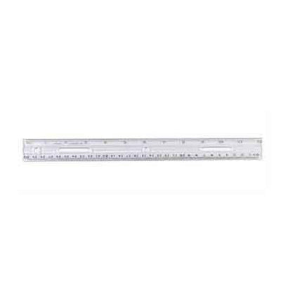 12" Ruler - Clear
