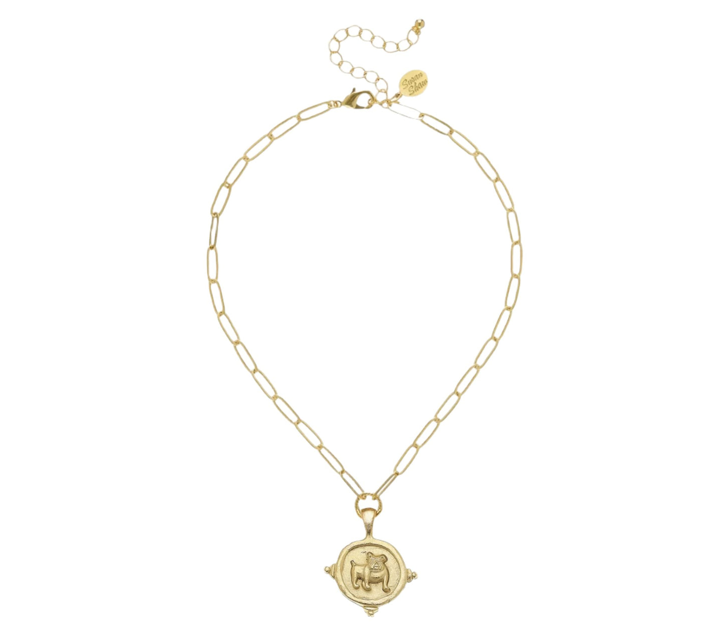 Paperclip Bulldog Necklace by Susan Shaw