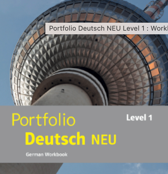 Portfolio Deutsch Neu 1 - Workbook (German 1)