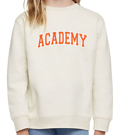 Youth Crewneck with Arched Academy