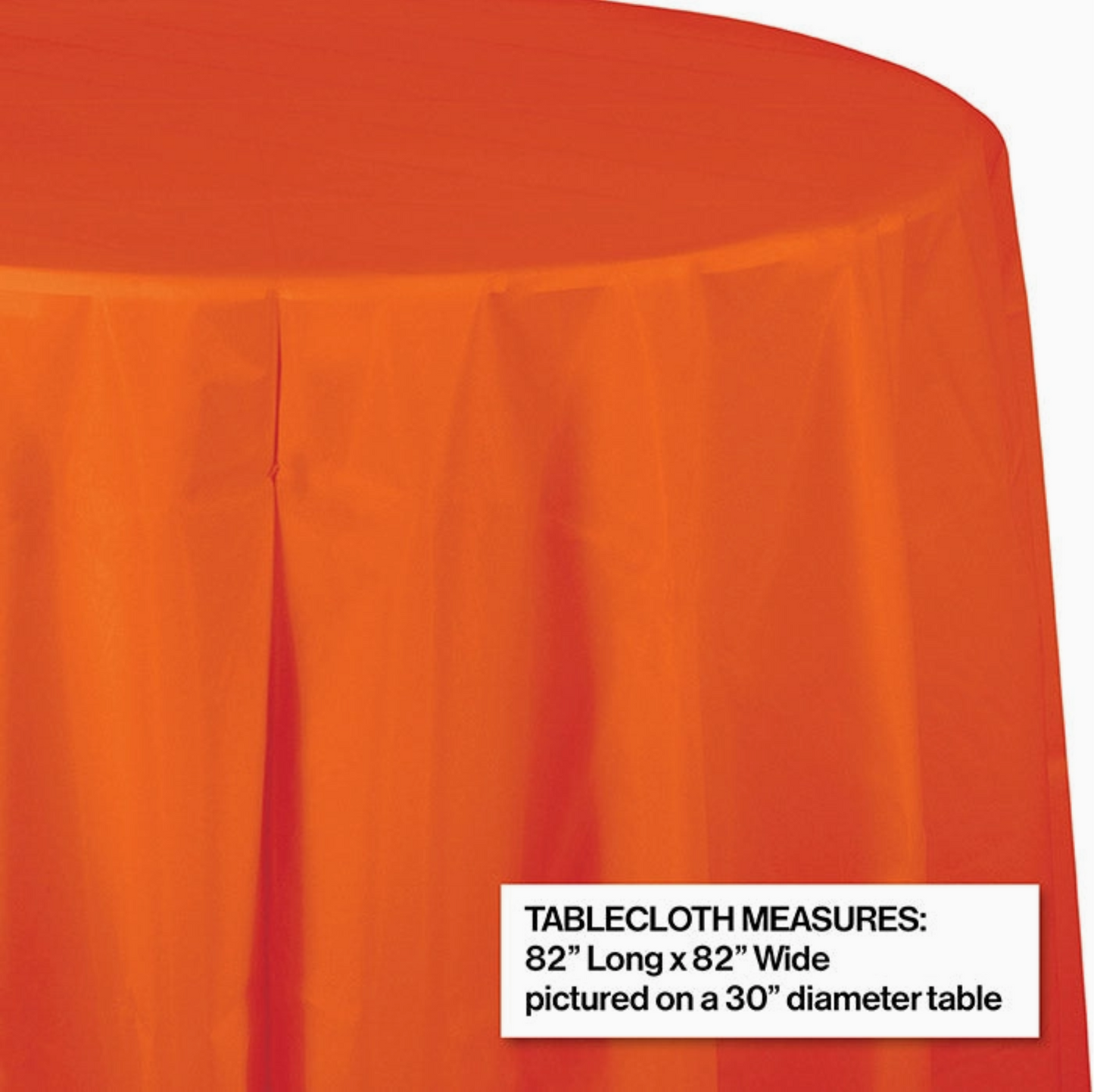 Round Tableclothes 82" - Paper or Plastic