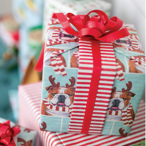 Bulldog Holiday Gift Wrap