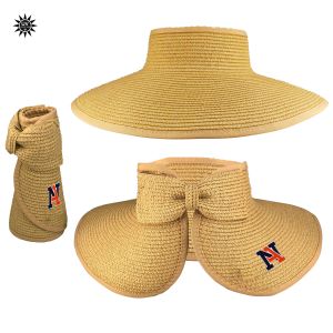 Wide Brim Straw Visor