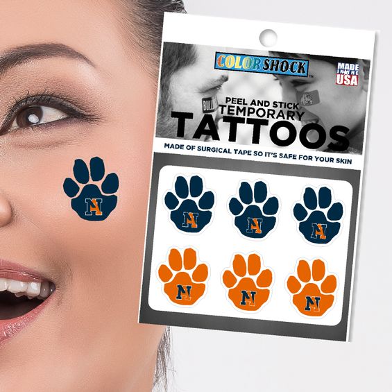 Paw Print Tattoos - 6/pk