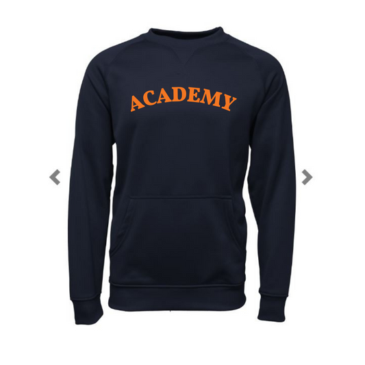 Youth Performance Crewneck Sweatshirt - Arched Academy -SALE