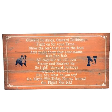 Fight Song Wooden Sign