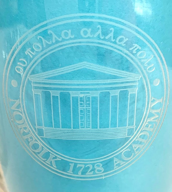 Norfolk Academy Seal Glass Vases