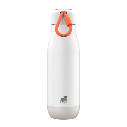 Stainless Waterbottle with Orange Rope Handle by Zoku (3 color options)