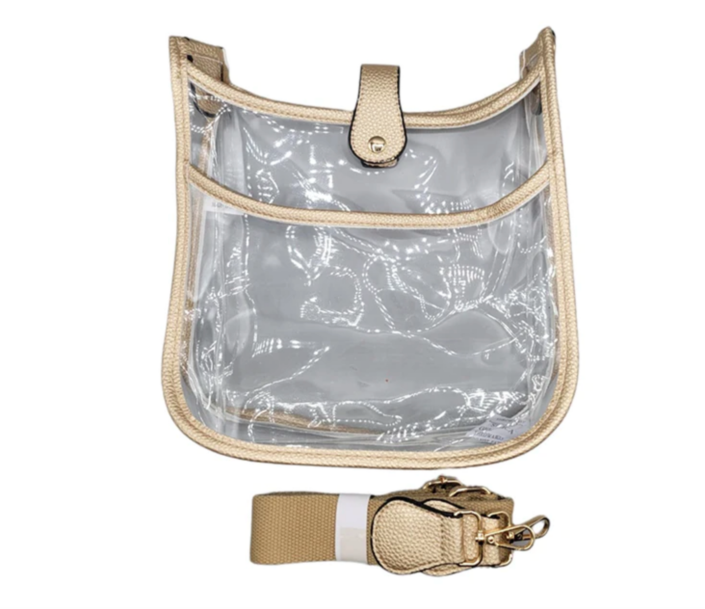 Crossbody Clear Bag - Gold