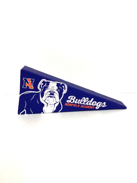Canvas Bulldog Pennant - 12" - SALE