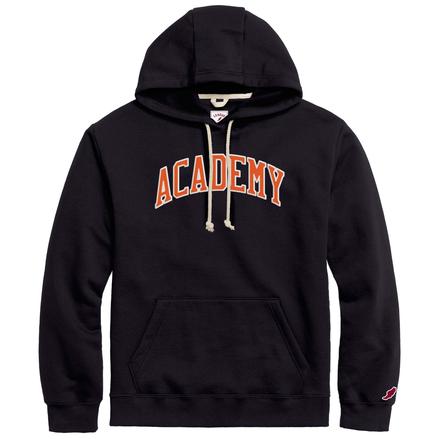 Hooded Sweatshirt with Arched Applique (2 colors)