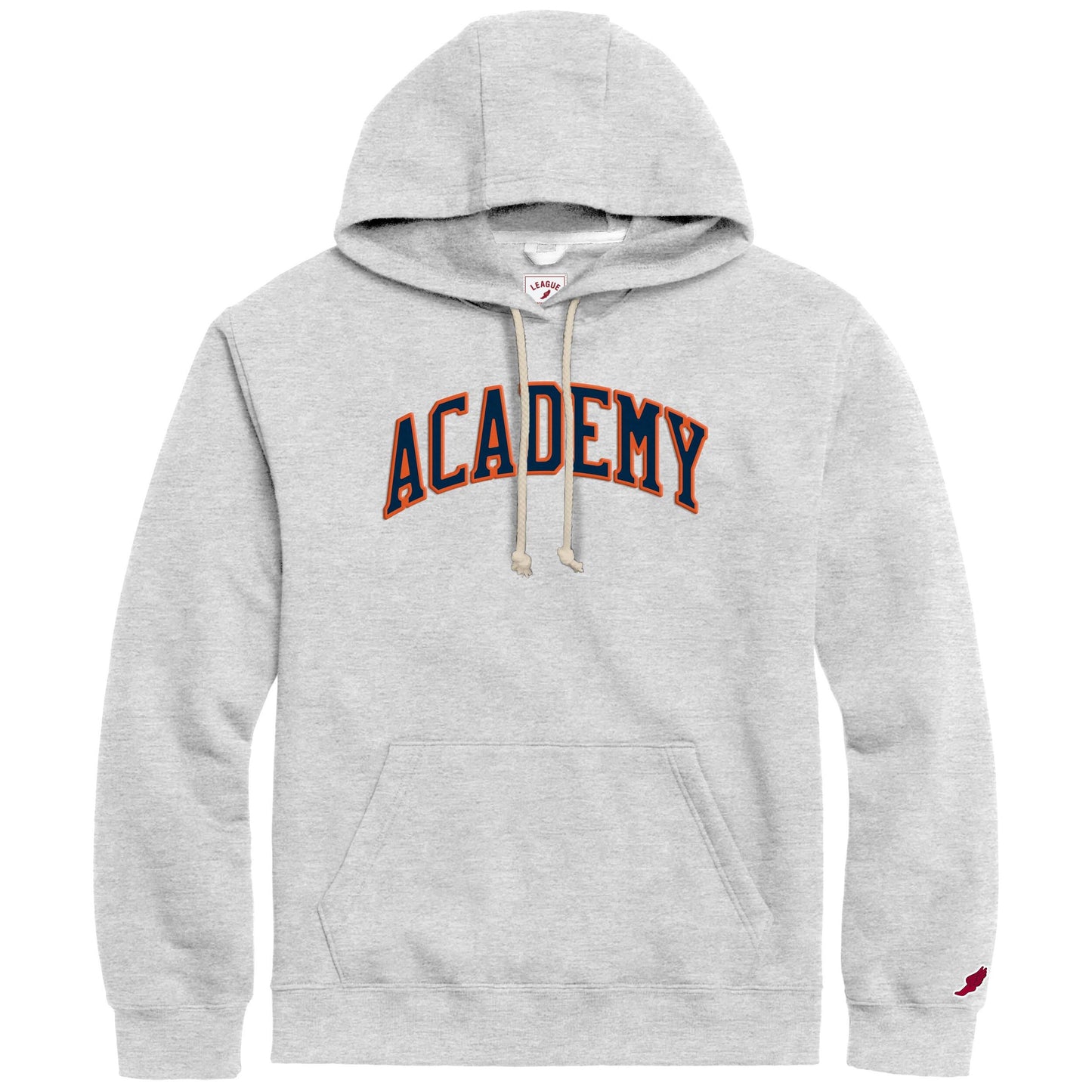 Hooded Sweatshirt with Arched Applique (2 colors) - SALE