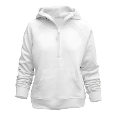 Ladies Half Zip Scuba Neck Sweatshirt