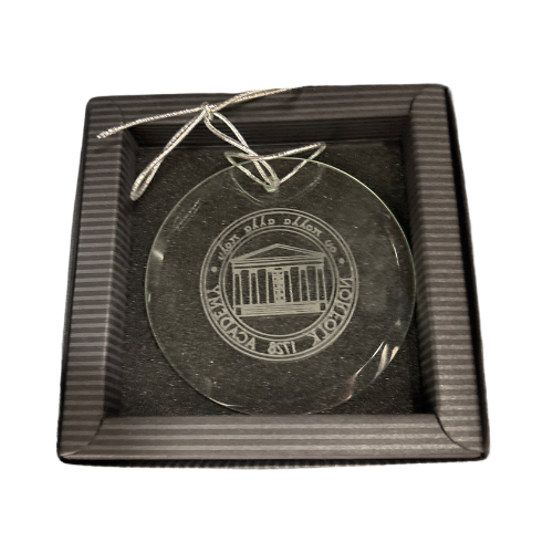 Etched Glass Ornament