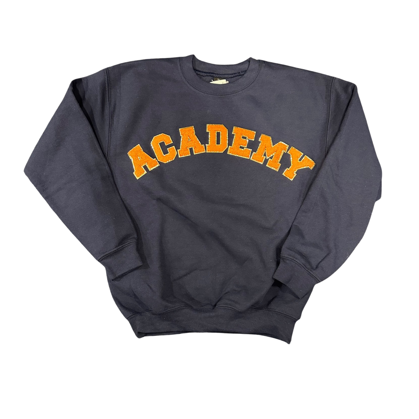 Girls Letter Patch Academy Sweatshirt