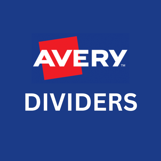 Avery Write-On Dividers - Different Options Available