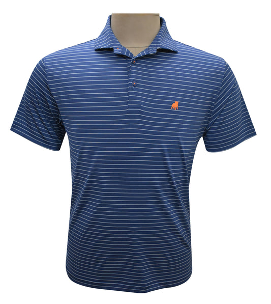 Striped Performance Polo by Horn Legend