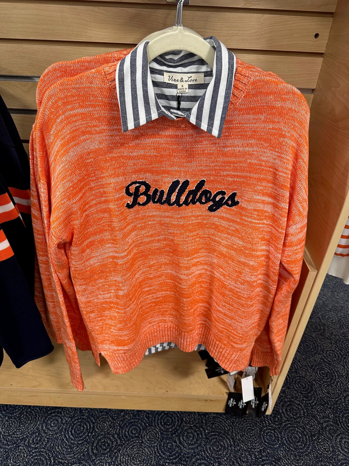 Ladies Bulldogs Knit Sweater by Emerson Street