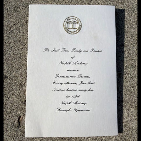 Norfolk Academy Graduation Announcement - Class of 2026
