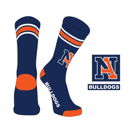 NA Throwback Crew Socks - Navy