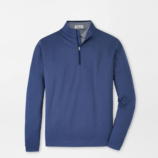 Perth Mélange Performance Quarter-Zip by Peter Millar (custom logo available)