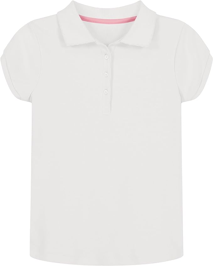 Youth Girls Puffed Sleeve Polo