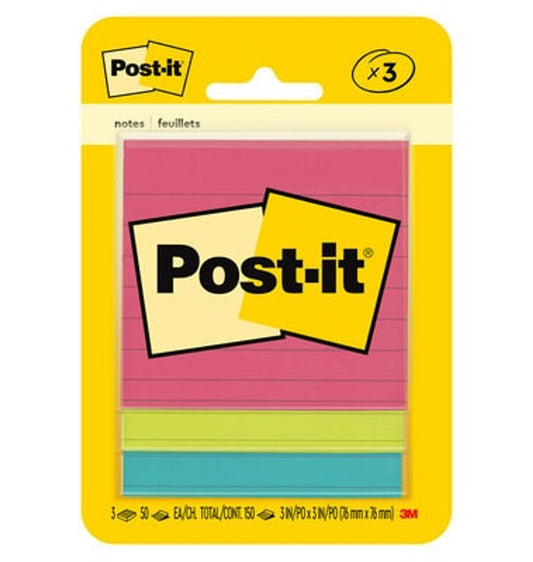 Post-it Note Lined - 3 pack