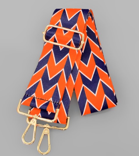 STRAP - ORG/NVY CHEVRON