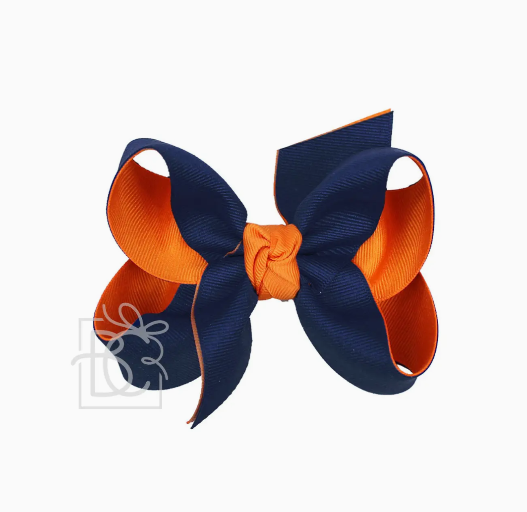 Layered Grosgrain Bow - 4.5"