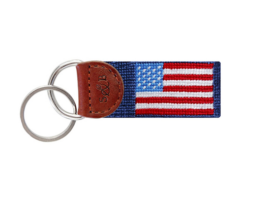 Smathers + Branson American Flag Key Fob