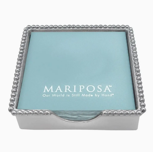 Beaded Napkin Box by Mariposa