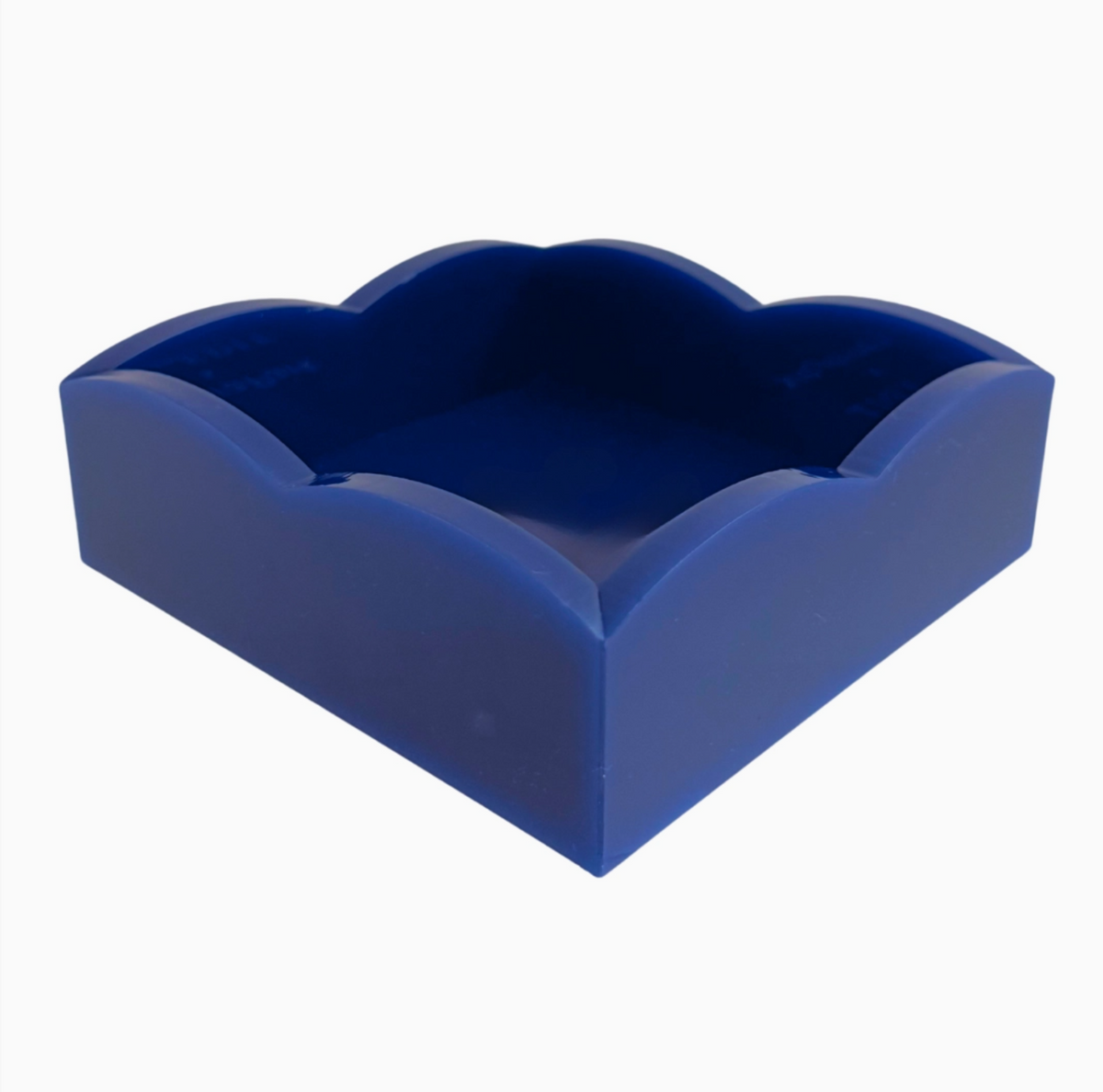Navy Palm Acrylic Cocktail Napkin Holder by Laura Park