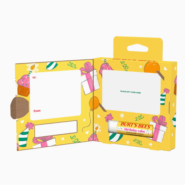 Birthday Cake Lip Balm + Gift Card by Burt's Bees