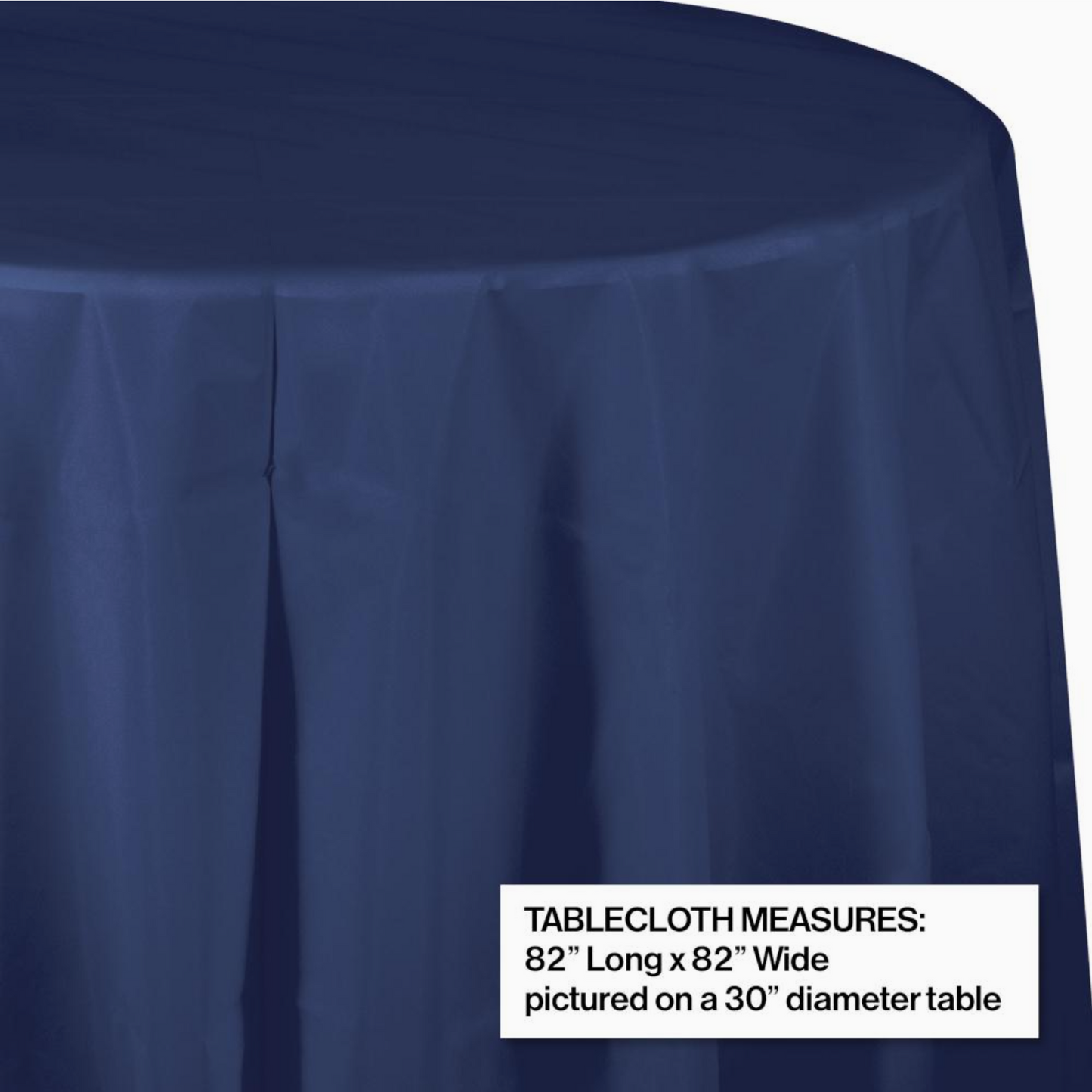 Round Tableclothes 82" - Paper or Plastic