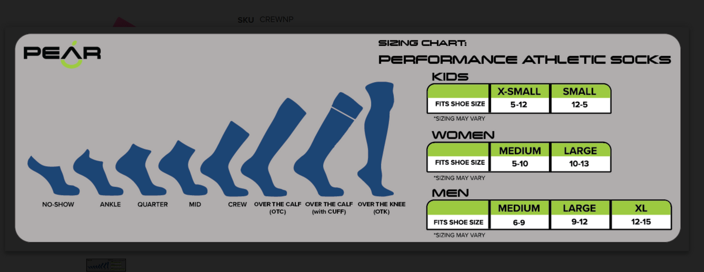 Knee High Sports Socks by Pear