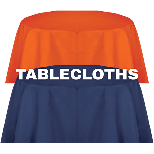 Round Tableclothes 82" - Paper or Plastic