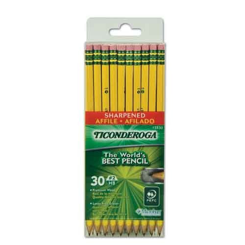Ticonderoga #2 Sharpened Pencils - 30 pack